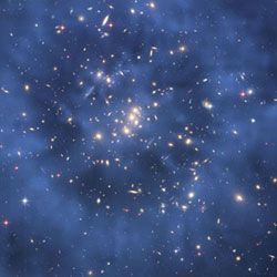 призрачное "кольцо" из темной материи, обнаруженное в скоплении галактик Cl 0024+17